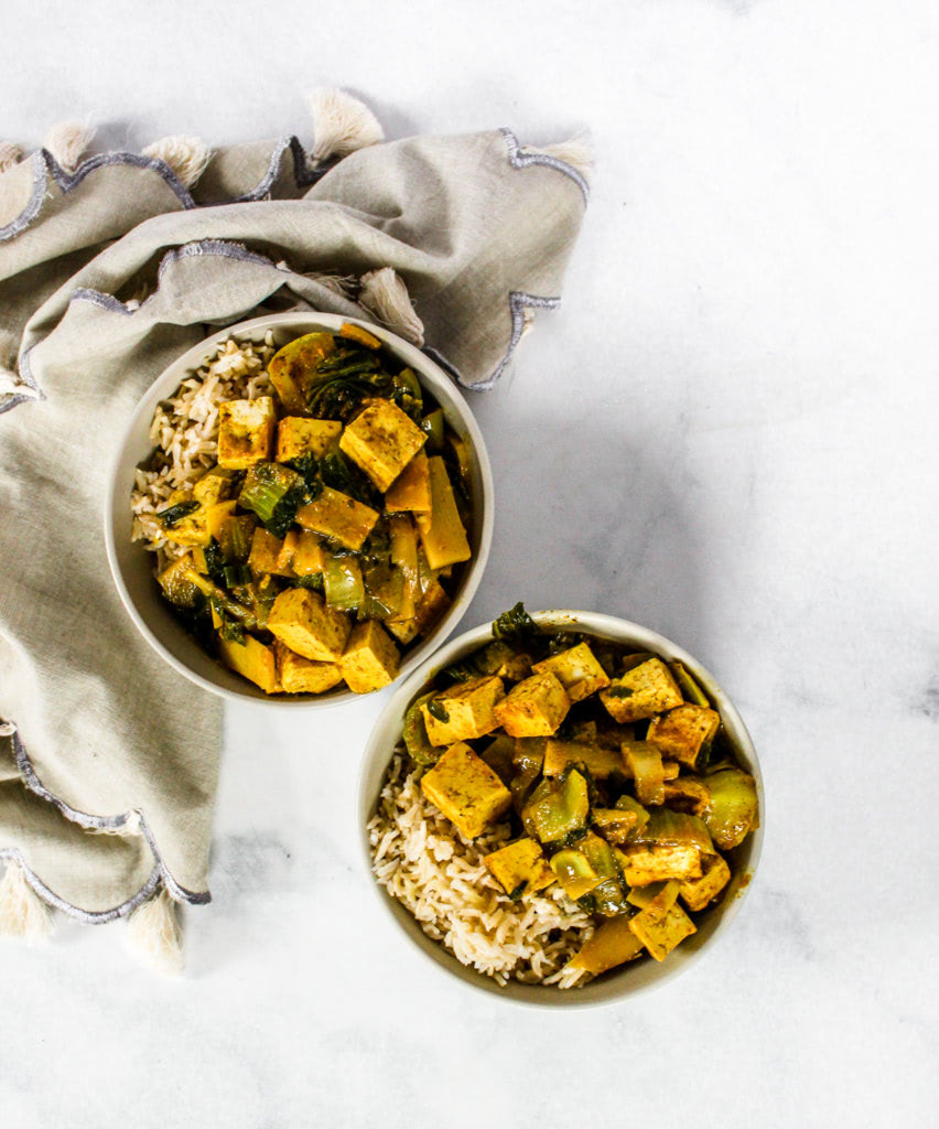 Curry Tofu Bok Choy: A “Fiber Fueled” Recipe